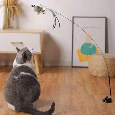 🐦🐾 PawBloom™ Interactive Bird Teaser Toy