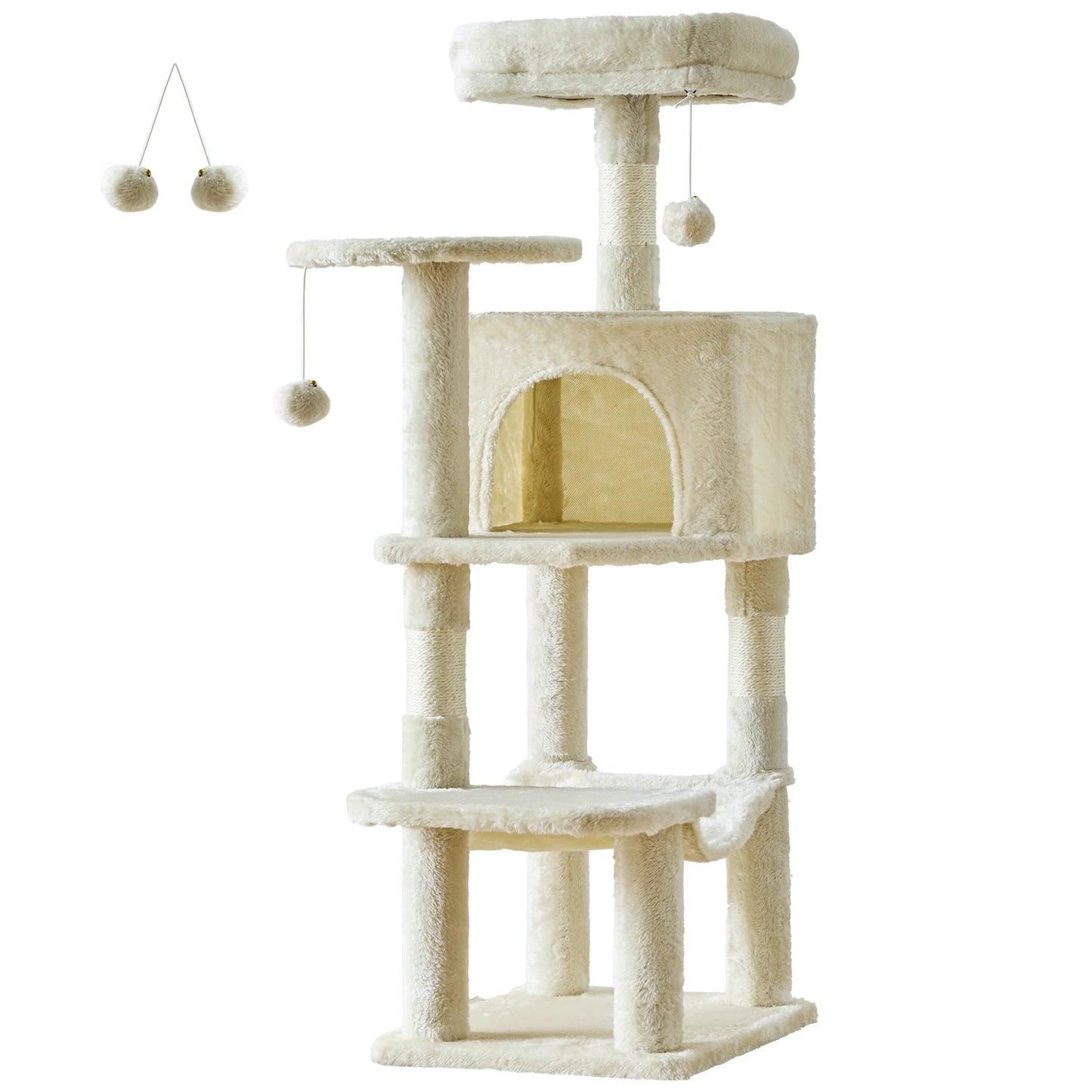 🐱🌿 PawBloom™ 44” Multi-Level Cat Tree Tower