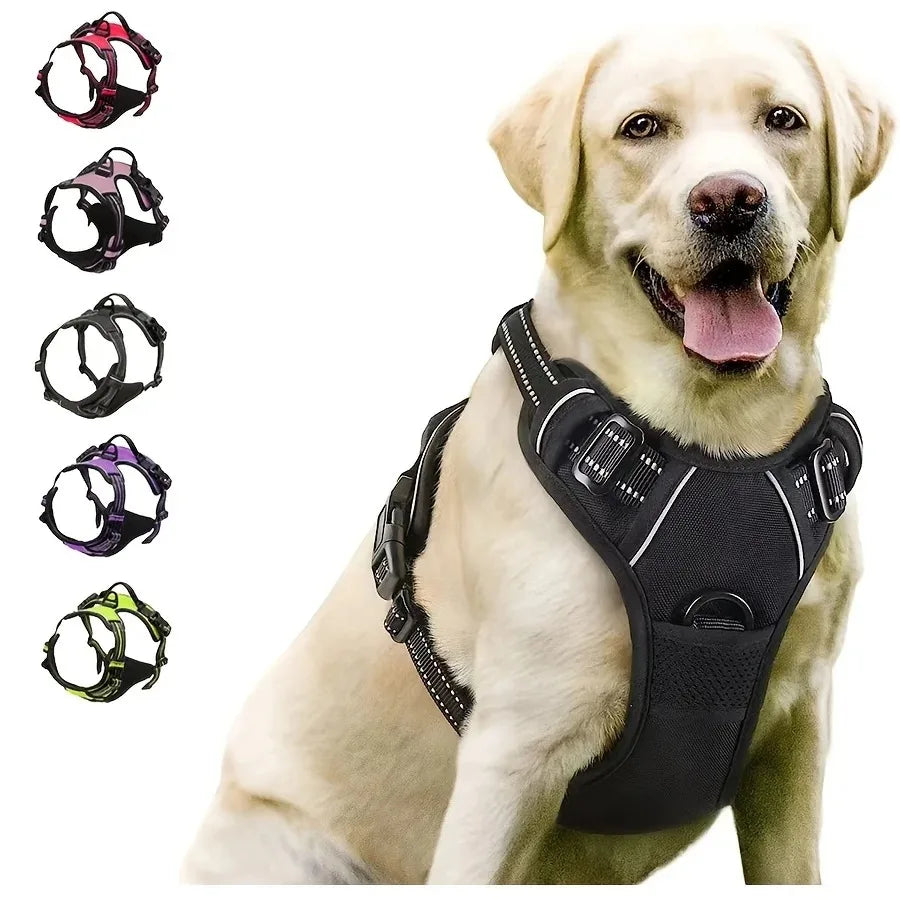🐾 PawBloom™ ComfortFit Dog Harness & Leash Set