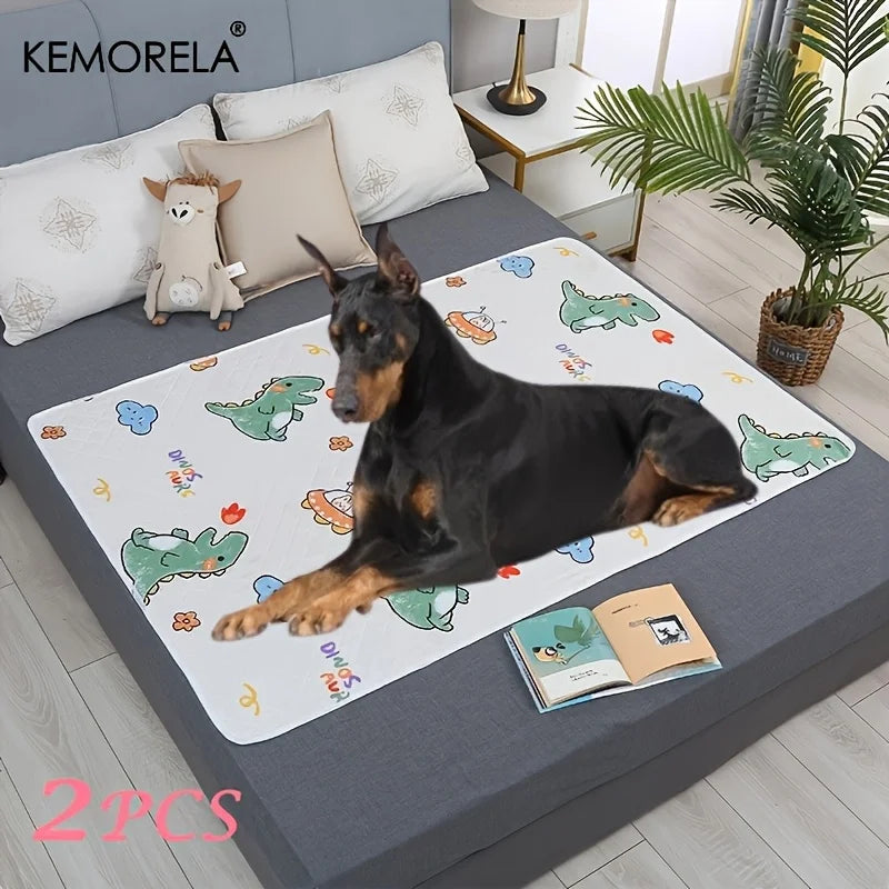 🐾 PawBloom™ Reusable Training Pee Pads (2-Pack)
