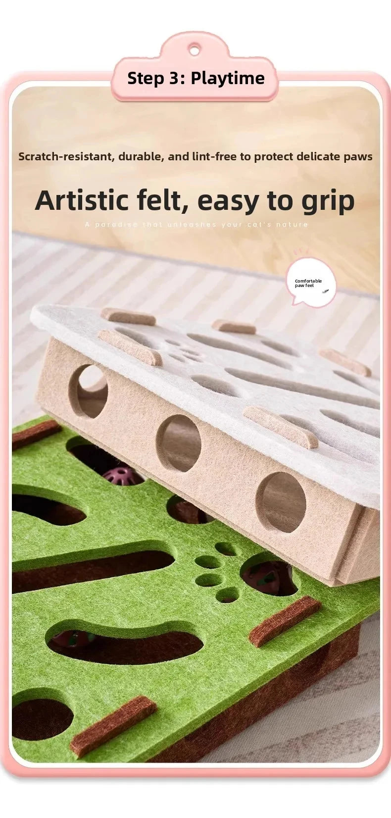 🧠🐱 PawBloom™ Interactive Puzzle Play Box