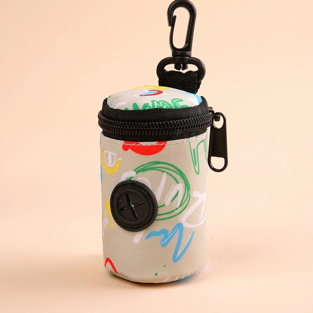 🌸 PawBloom™ Hangable Zipper Poop Bag Dispenser