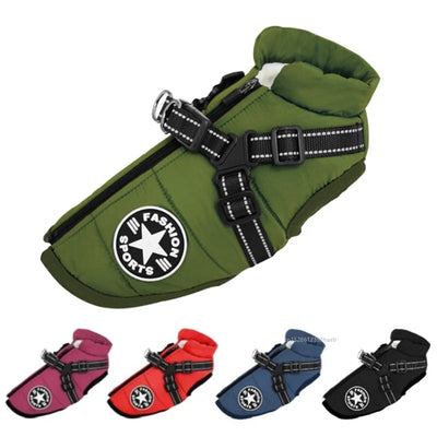 🧥🐾 PawBloom™ WinterShield Dog Jacket Harness