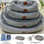 🐾 Pawline™ Plush Oval Pet Bed