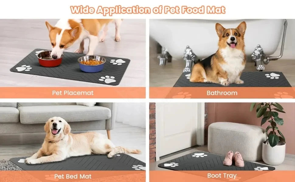 🐾 PawBloom™ Absorbent Feeding Mat