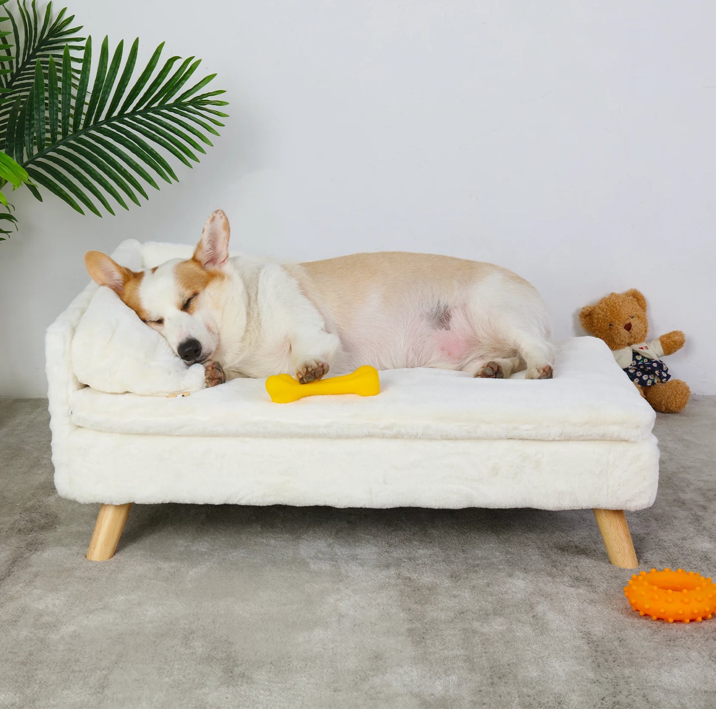🛋️ PawBloom™ Nordic Elevated Pet Sofa Bed