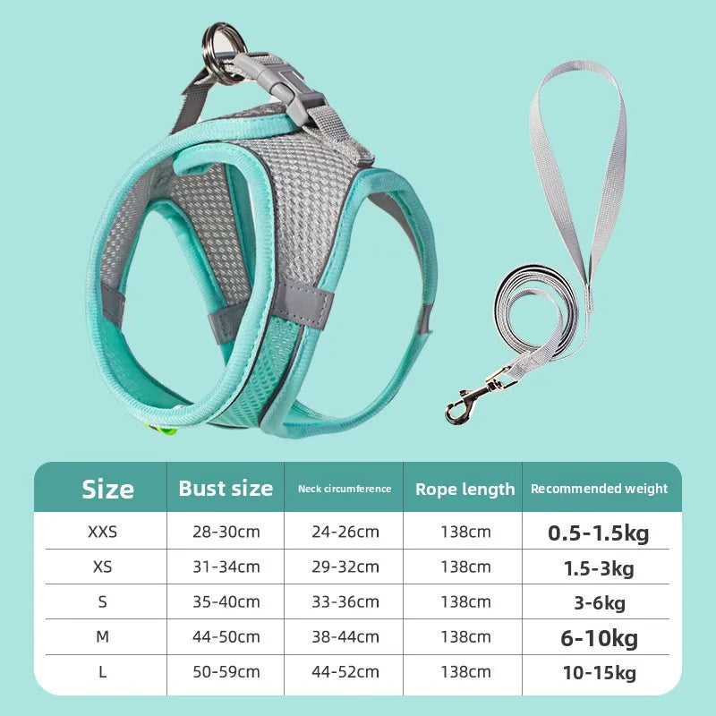 🐾 PawBloom™ AirFit Reflective Harness