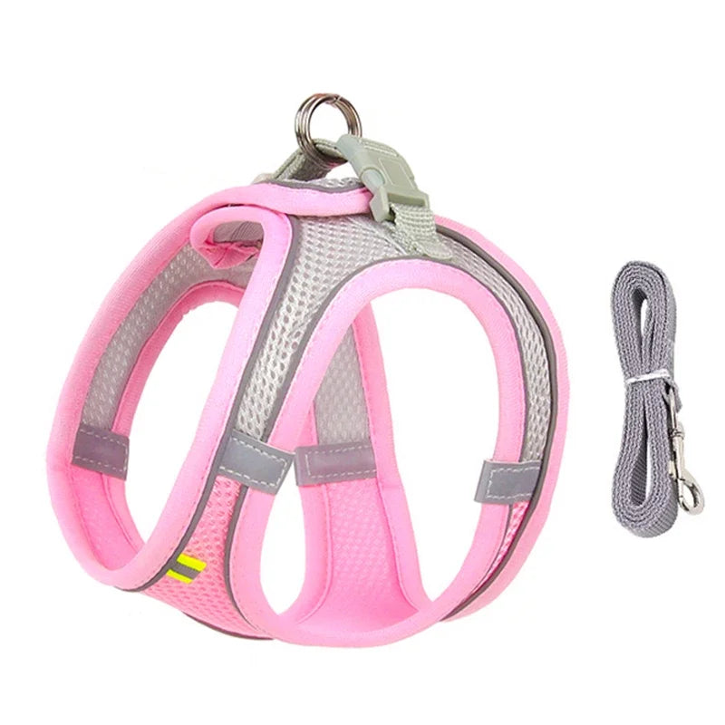 🐾 Pawline™ Reflective Comfort Harness Set