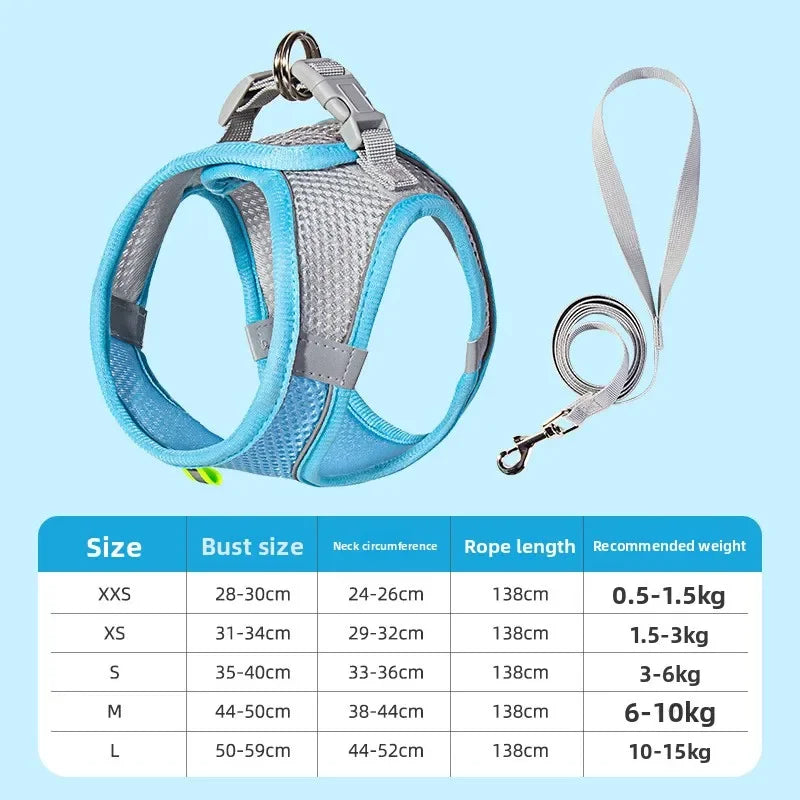 🐾 PawBloom™ AirFit Reflective Harness