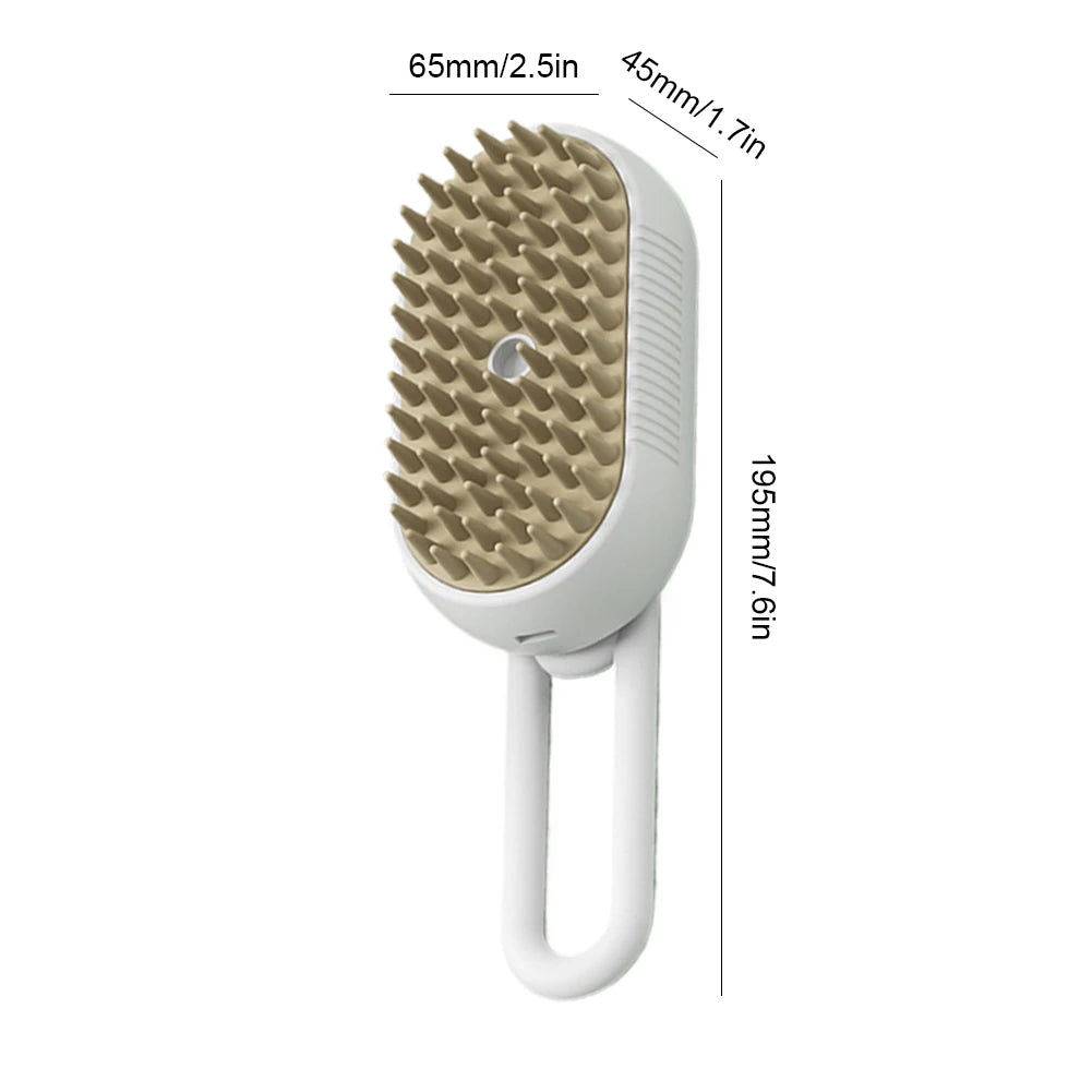 🐾 PawBloom™ SteamGroom 3-in-1 Pet Brush