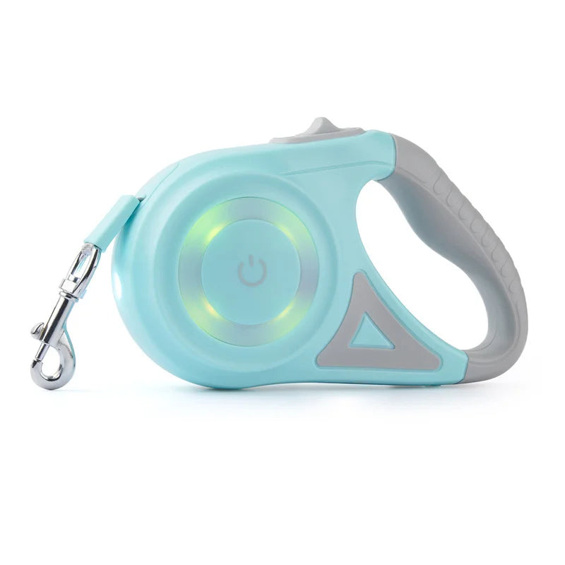 🐾 PawBloom™ LED Retractable Dog Leash (5M)