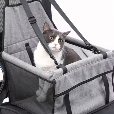 🚗🐾 PawBloom™ Foldable Pet Car Seat Booster