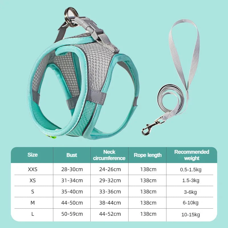 🐾 Pawline™ Reflective Comfort Harness Set