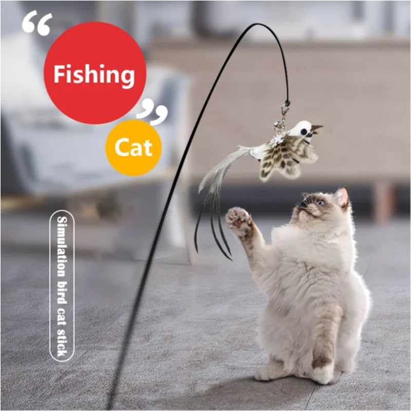 🐦🐾 PawBloom™ Interactive Bird Teaser Toy
