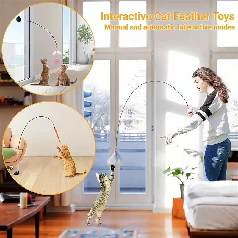 🐦🐾 PawBloom™ Interactive Bird Teaser Toy