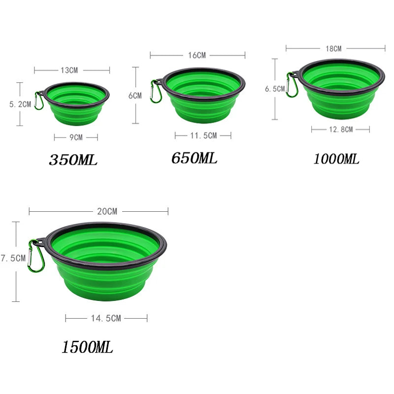 🐾 PawBloom™ Collapsible Travel Pet Bowl