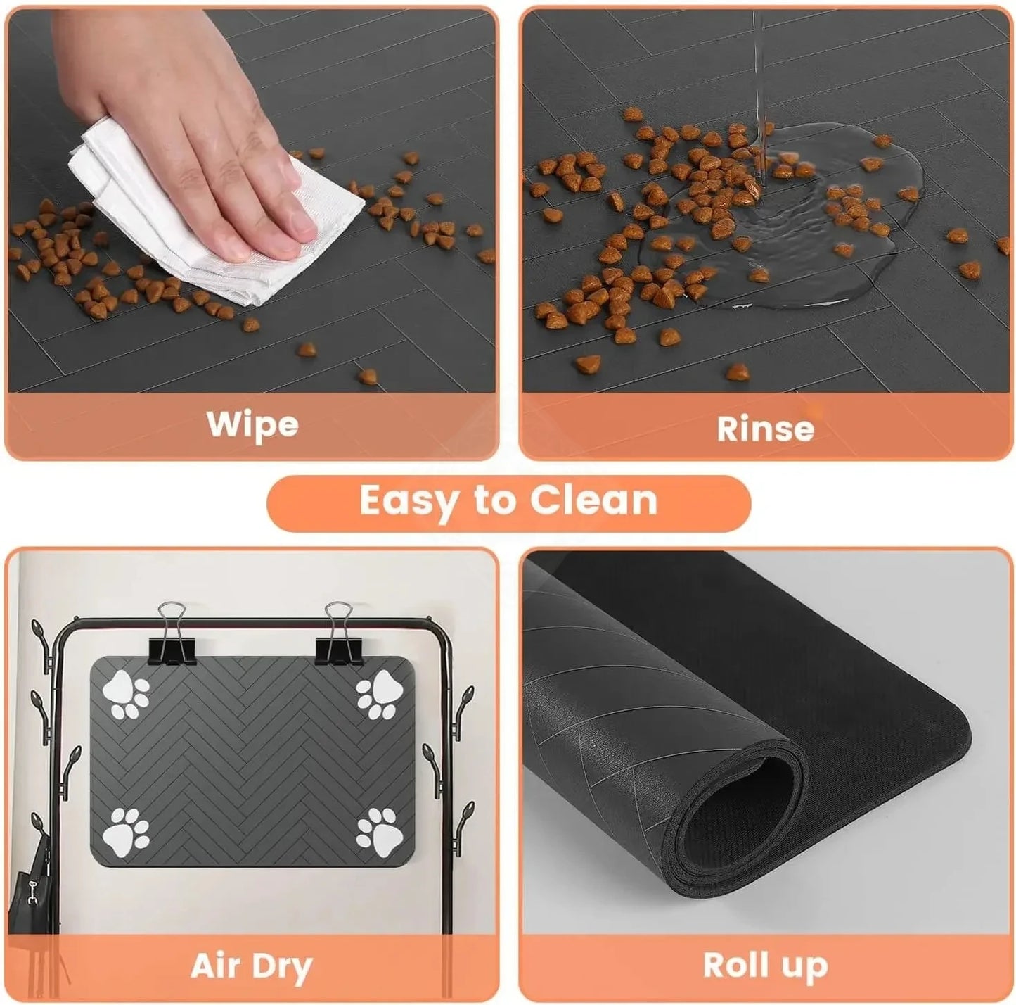 🐾 PawBloom™ Absorbent Feeding Mat