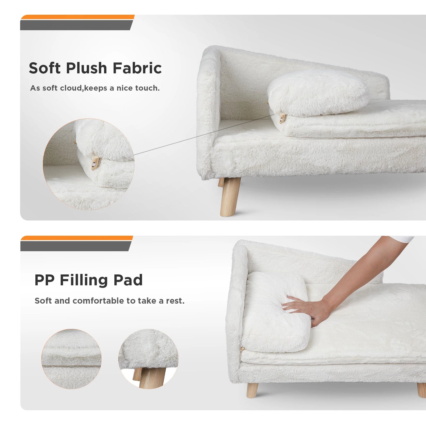 🛋️ PawBloom™ Nordic Elevated Pet Sofa Bed