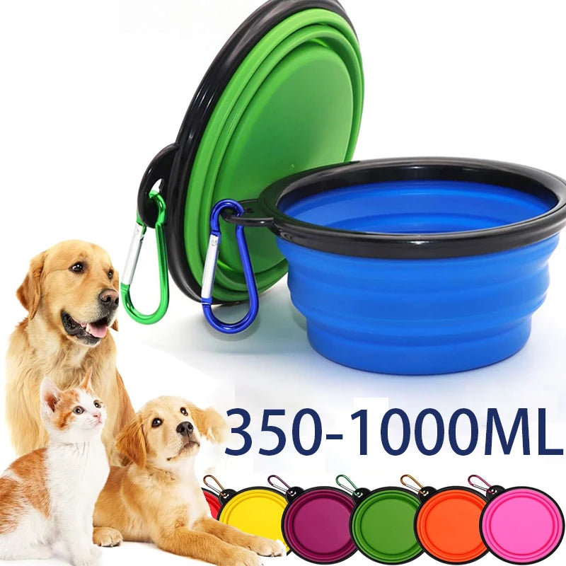 🐾 PawBloom™ Collapsible Travel Pet Bowl