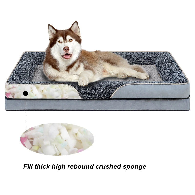 🐾 PawBloom™ Oversized Cozy Sofa Pet Bed
