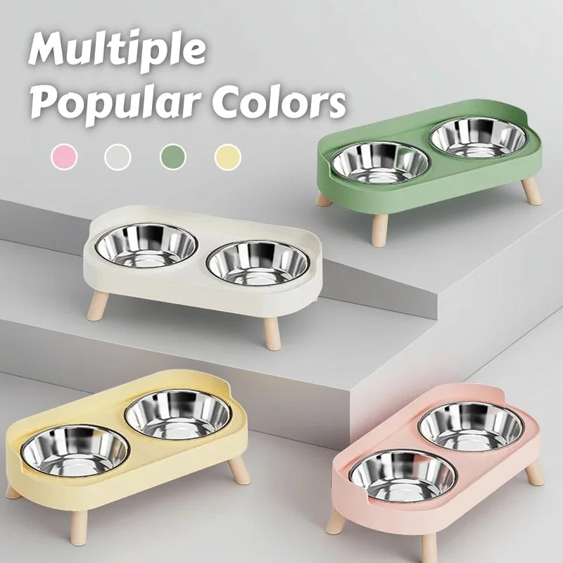 🌈🐾 Pawline™ Elevated Duo Feeding Station