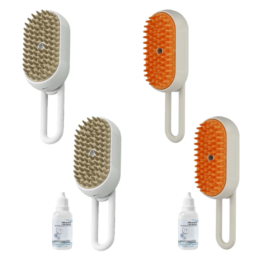 🐾 PawBloom™ SteamGroom 3-in-1 Pet Brush