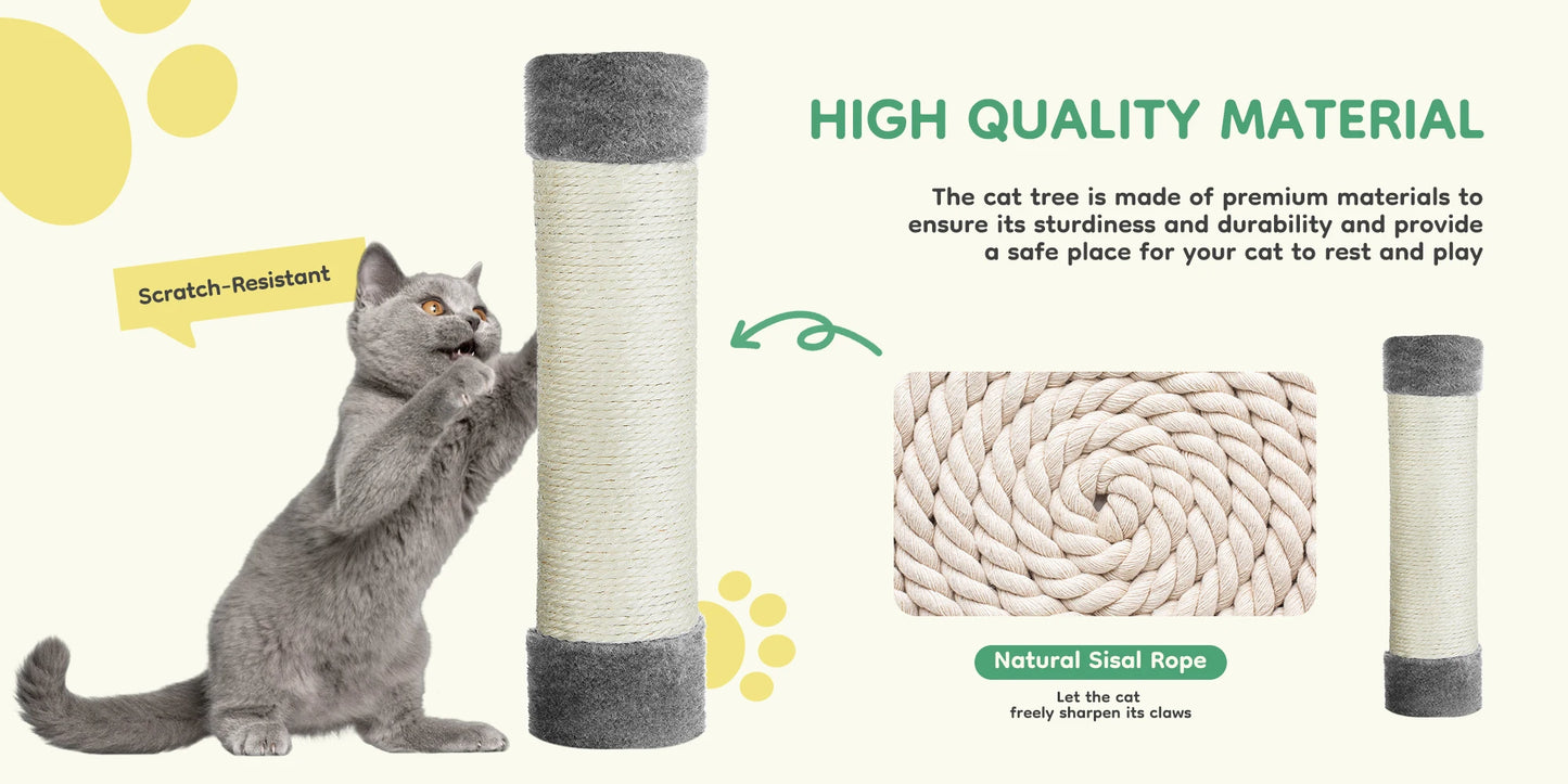🐱🌿 PawBloom™ 44” Multi-Level Cat Tree Tower