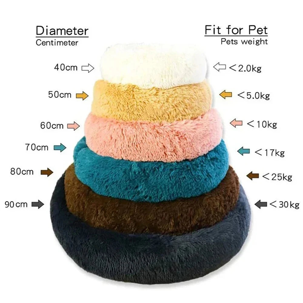 🐾 Pawline™ Calming Plush Pet Bed