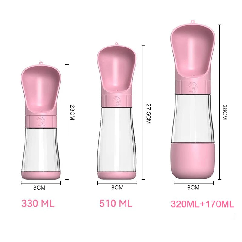 🚶‍♂️🐾 PawBloom™ 2-in-1 Travel Water Bottle & Feeder