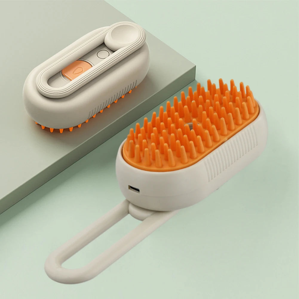 🐾 PawBloom™ SteamGroom 3-in-1 Pet Brush