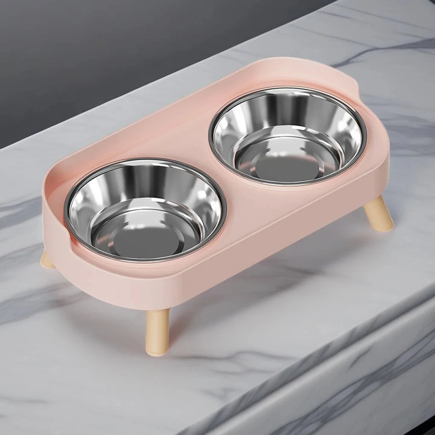 🌈🐾 Pawline™ Elevated Duo Feeding Station