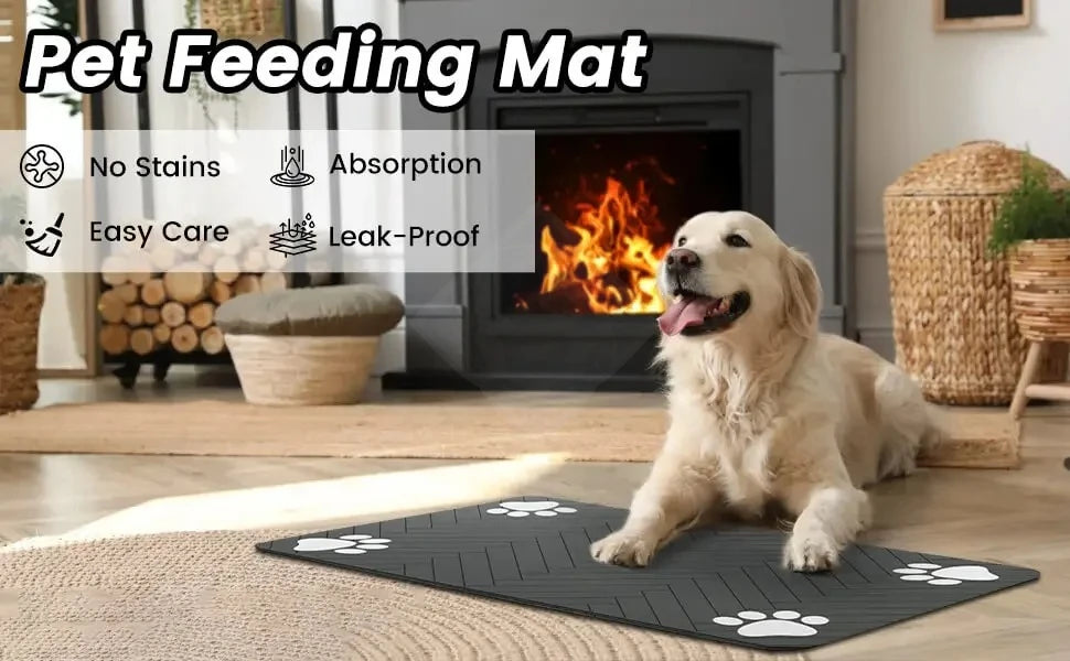 🐾 PawBloom™ Absorbent Feeding Mat