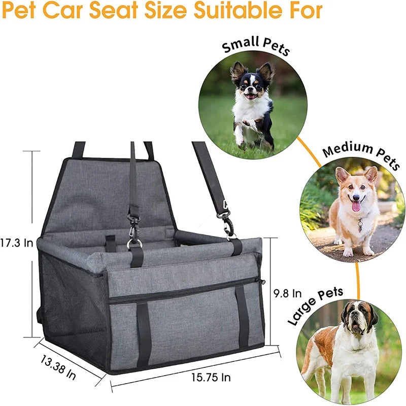 🚗🐾 PawBloom™ Foldable Pet Car Seat Booster