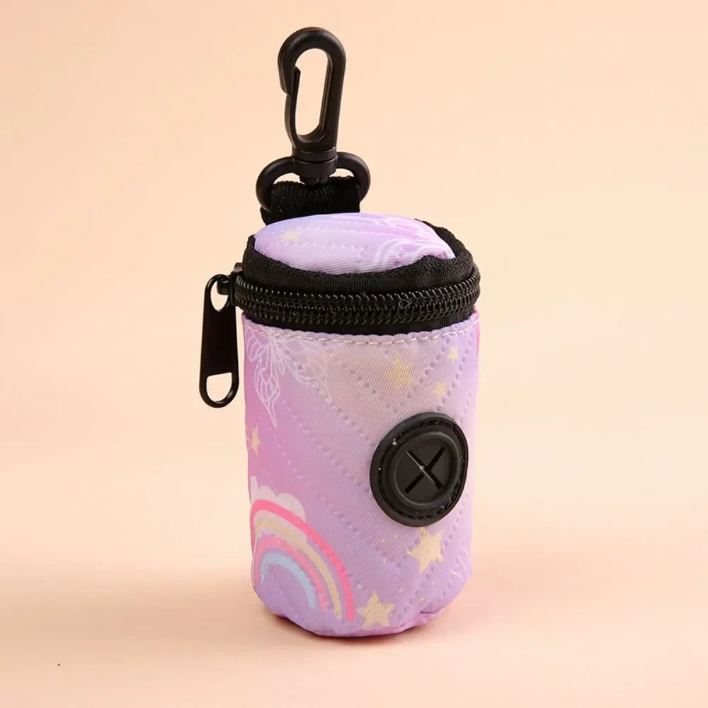 🌸 PawBloom™ Hangable Zipper Poop Bag Dispenser
