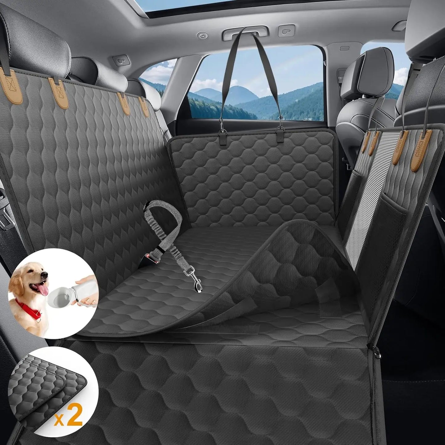 🚗 Pawline™ Waterproof Dog Car Seat Protector