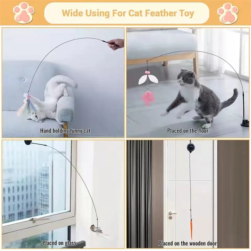 🐦🐾 PawBloom™ Interactive Bird Teaser Toy
