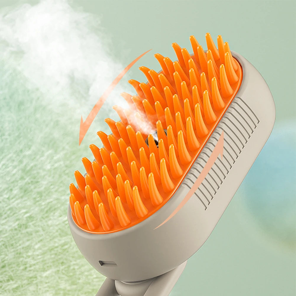 🐾 PawBloom™ SteamGroom 3-in-1 Pet Brush