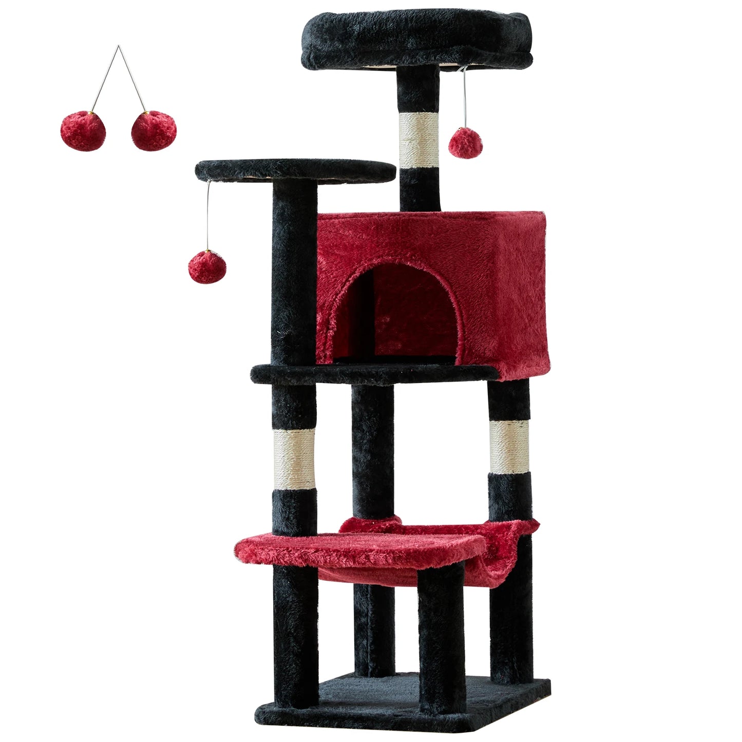 🐱🌿 PawBloom™ 44” Multi-Level Cat Tree Tower