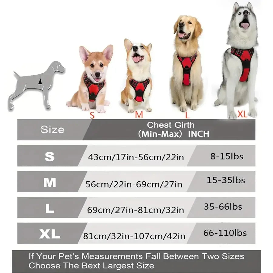 🐾 Pawline™ ComfortFit Dog Harness & Leash Set