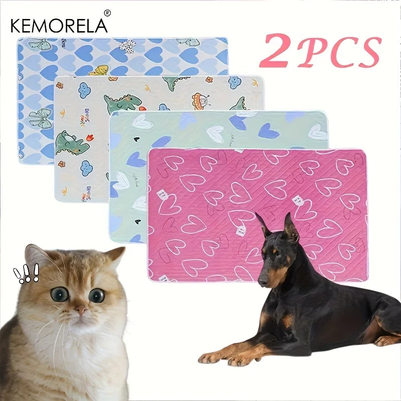 🐾 PawBloom™ Reusable Training Pee Pads (2-Pack)