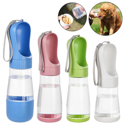 🚶‍♂️🐾 PawBloom™ 2-in-1 Travel Water Bottle & Feeder