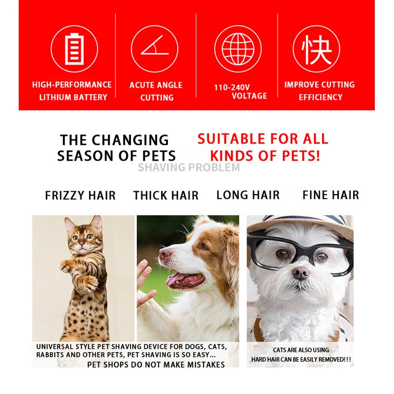 ✂️ PawBloom™ ProPet Rechargeable Grooming Clipper