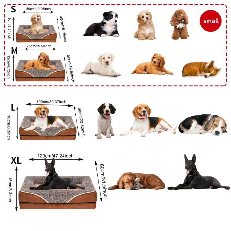 🐾 PawBloom™ Oversized Cozy Sofa Pet Bed