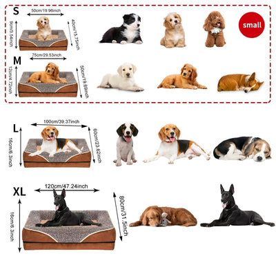 🐾 PawBloom™ Oversized Cozy Sofa Pet Bed