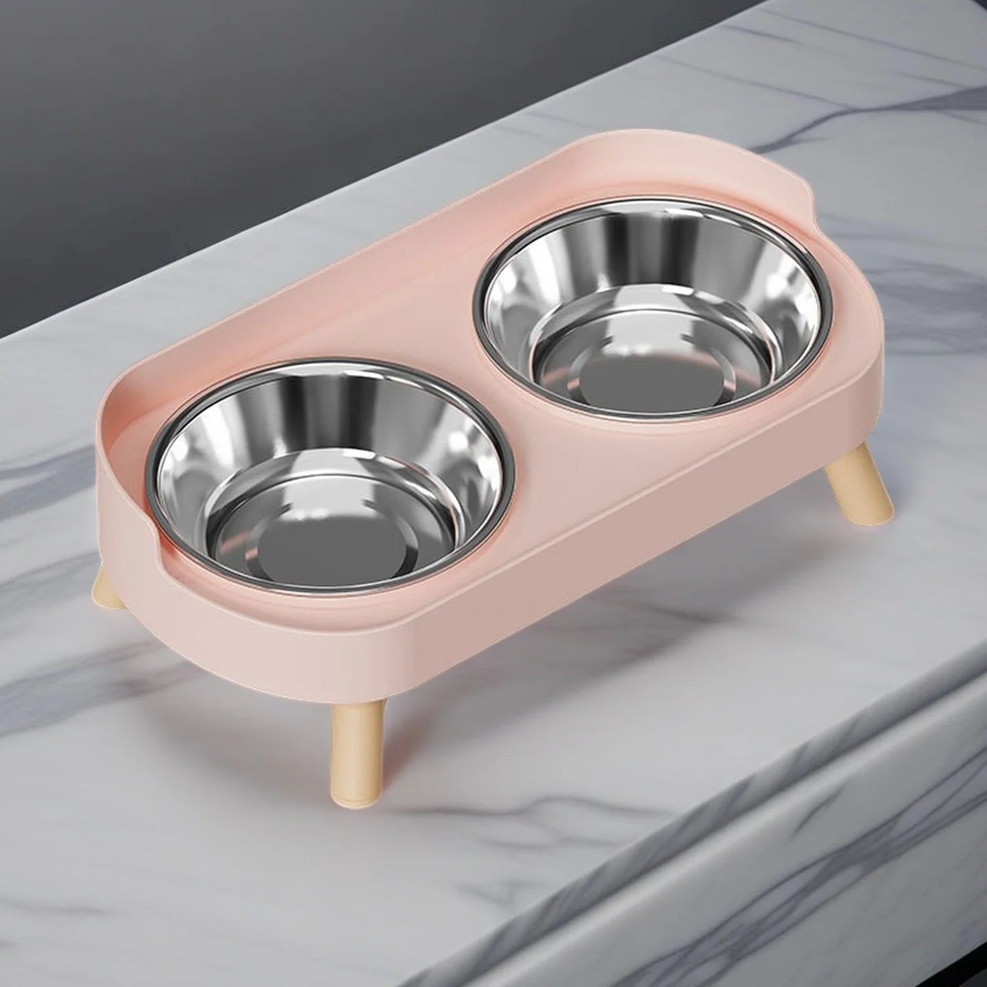 🌈🐾 Pawline™ Elevated Duo Feeding Station
