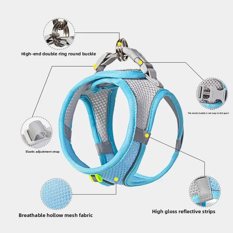 🐾 PawBloom™ AirFit Reflective Harness