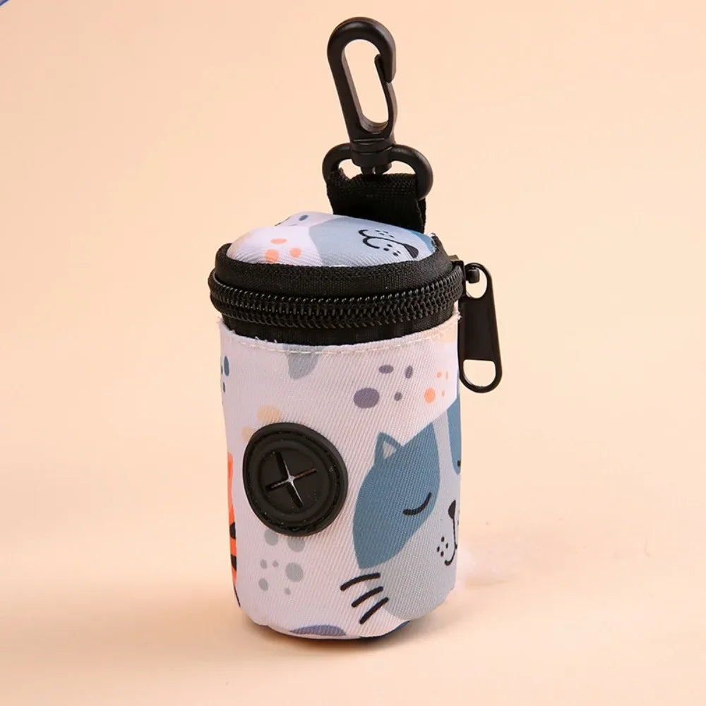🌸 PawBloom™ Hangable Zipper Poop Bag Dispenser