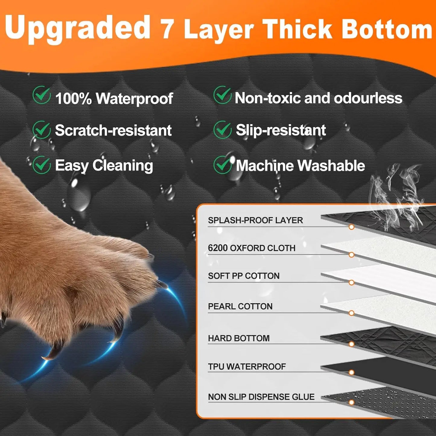 🚗 Pawline™ Waterproof Dog Car Seat Protector