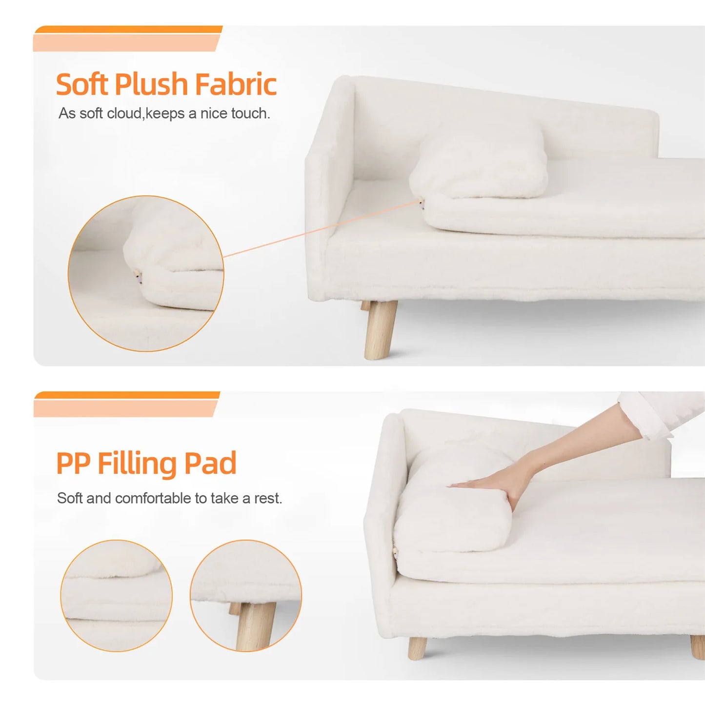 🛋️ PawBloom™ Nordic Elevated Pet Sofa Bed