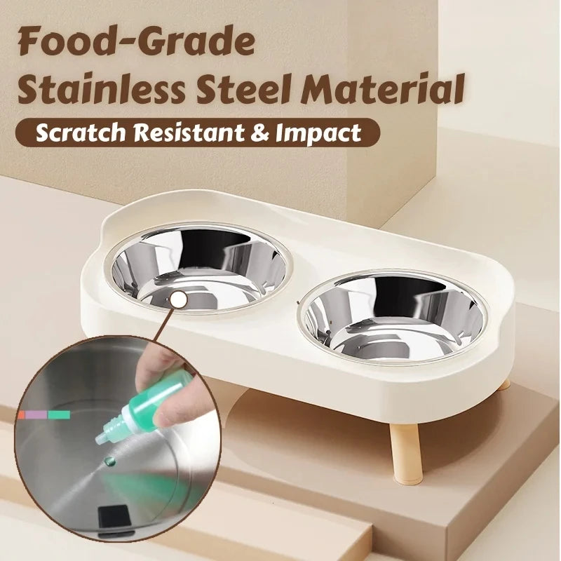 🌈🐾 Pawline™ Elevated Duo Feeding Station